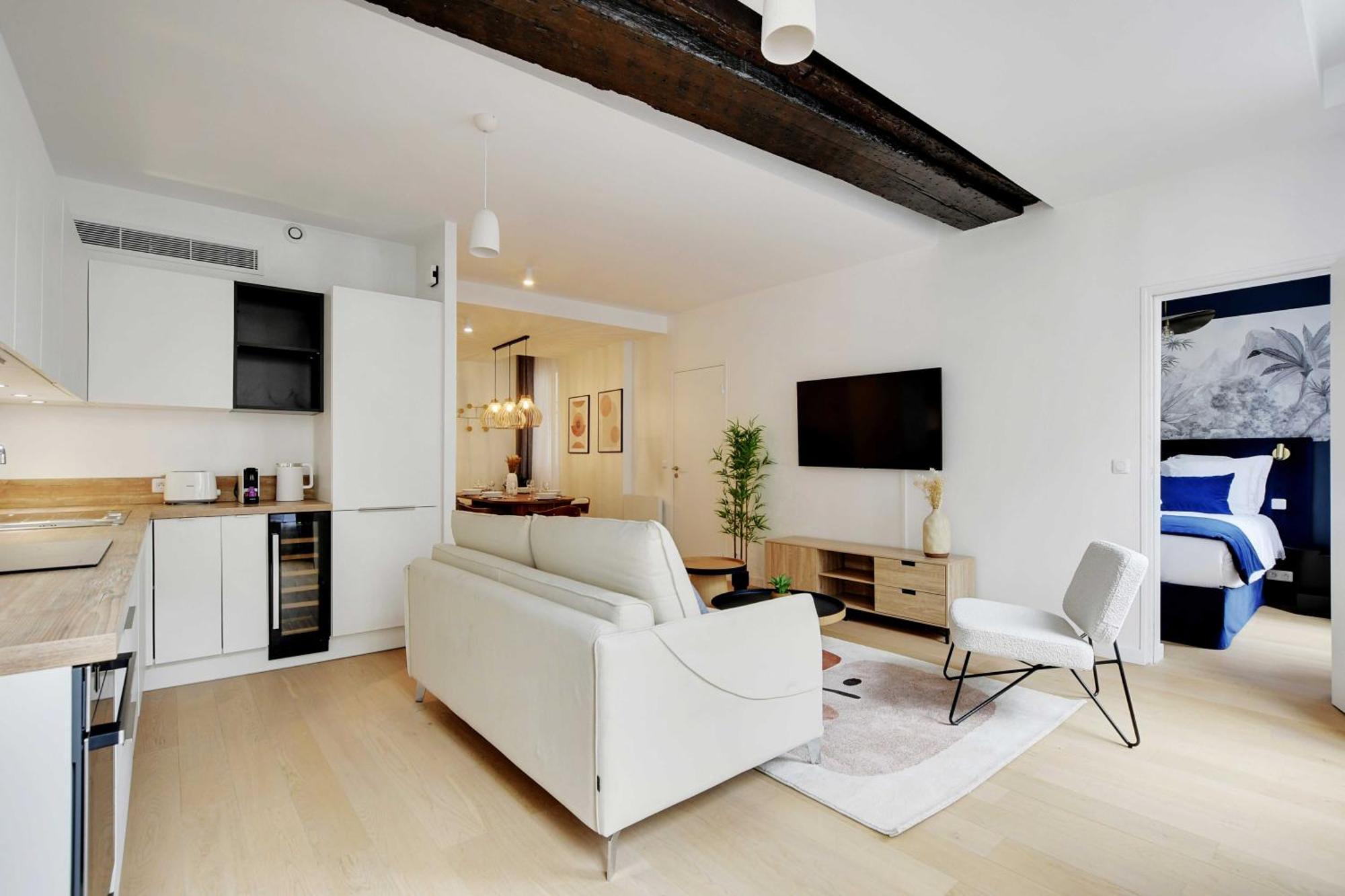 Modern - 2br-6p - In Heart Of Le Marais Parigi